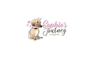 design fun loving animation dog adventure logo