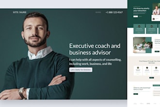 life coaching website, life coach website, online consulting website for coach