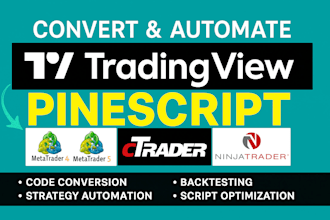 convert tradingview pinescript strategy to metatrader, mql4, mql5, ninjatrader 8