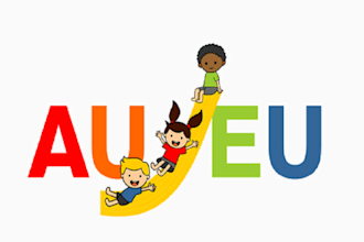 design sustainability children play logo