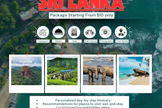 be your travel planner and create sri lanka trip itinerary