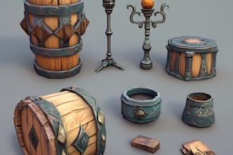 2d game character design props asset accessories object