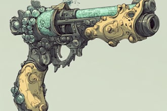 create 3d concept art for props, items and assets