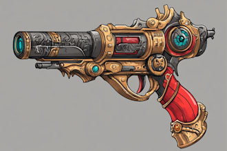 create weapon design ,assets and concept art for your games