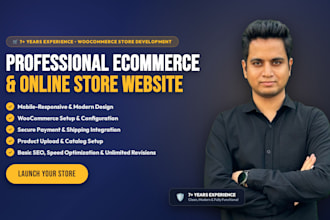 develop ecommerce, real estate, electronics website