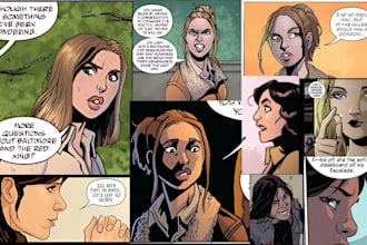 draw comic book page illustration graphic novel webtoon comic cover art nsfw sfw