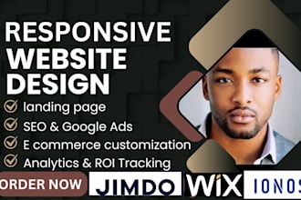 design or redesign your website on jimdo, wix, weebly, ionos, wix ecommerce