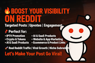 do reddit post for iptv website crypto business ecommerce saas product seo