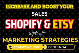 do ebay etsy promotion, shopify marketing, boost etsy sales, etsy seo