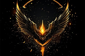 design awesome rpg fantasy or sci fi logo and friendship portrait for you