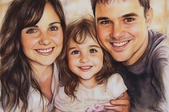 draw a wonderful family portrait