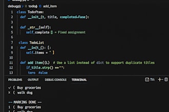 write and debug c or python code for your projects