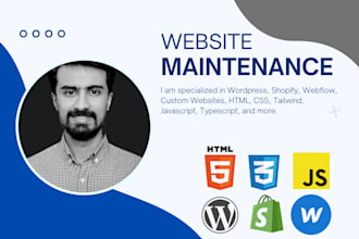 maintain and support your website, ecommerce store, or web app