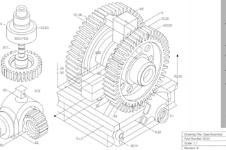 do technical drawing, and mechanical engineering drawing for manufacturing