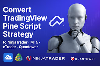 convert tradingview pine script strategy to ninjatrader, mt5, ctrader, quantower