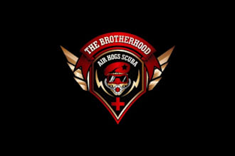 design public safety and tech diver badass morale logo