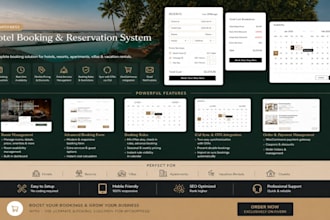 create a hotel booking website for your vacation rental business