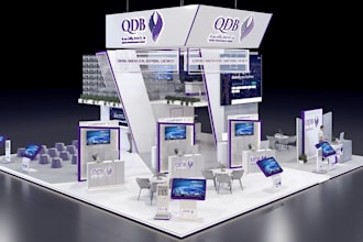design a professional 3d exhibition booth
