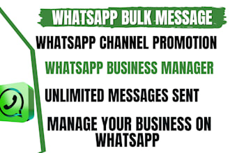 manage whatsapp channel for business promotion whatsapp bulk messages worldwide