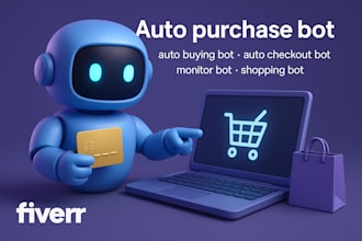 auto purchase bot, auto buying bot, auto checkout bot, monitor bot, shopping bot