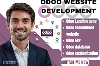 build, customize, optimize odoo ecommerce module erp, odoo website landing page