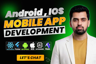 do ai mobile app android or ios development using react native or flutter