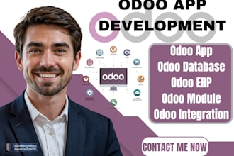 develop odoo app,odoo ecommerce app,odoo erp module odoo database odoo developer