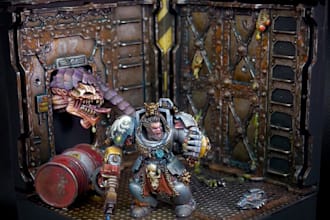 do expert 3d printing and painting for miniatures, warhammer, cosplay dioramas