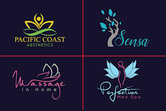 design natural health fitness gym yoga spa logo for you