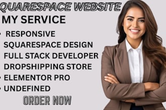 dos responsive squarespace design full stack developer dropshipping store