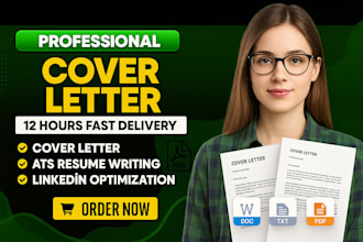 write professional cover letter, ats resume, usa cpa letter,
