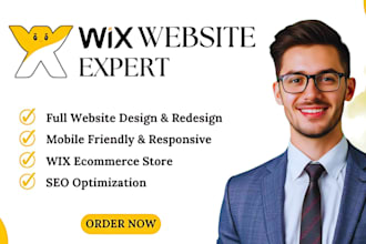 create wix website redesign wix website development revamp, wix site rebrand wix