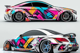 design a vehicle wrap, car wrap, food truck wrap