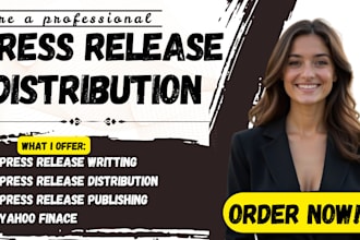 do press release distribution and press release writing, PR publishing