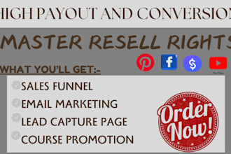 set you up with lucrative master resell rights packages