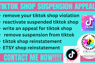 remove your tiktok shop violation, reactivate suspended tiktok shop ads account