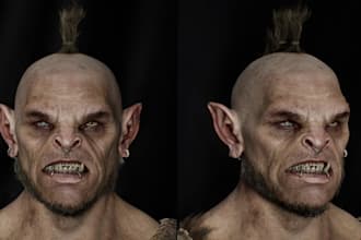 realistic aaa character, 3d game warrior model, rig3d ue model, detail 3dtexture