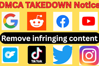 takedown harassing defaming report from google,reddit,fb,yt,instagram under dmca