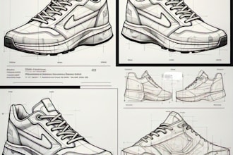 design a 3d shoe tech pack sneaker design footwear tech pack for manufacturing