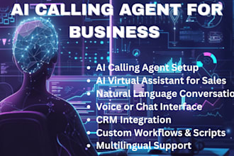 create ai calling agent, virtual al assistant for sales, and customer support