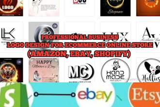 do business logo design for ecom stores amazon ebay shopify