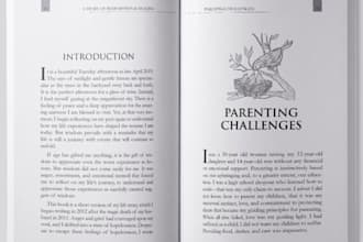 format, edit, design layout, typeset, and create your book for print and kindle