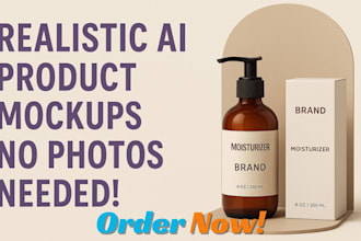 create or generate realistic ai product image and mockup for ecommerce brand