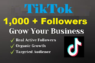 increase social media tiktok  followers