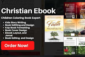 design christian ebook,journal, daily devotional,  prayer journal for kdp upload