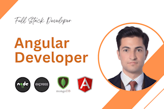 be full stack website angular developer and node js developer