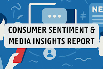 deliver an online customer sentiment and media insights report for your brand