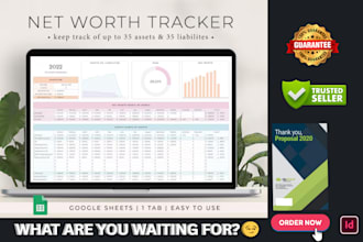create custom networth calculator spreadsheets and dashboard or budget planner