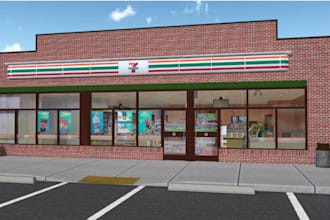 renovate 3d shopping mall,existing retail store,interior shop render, 3ds max