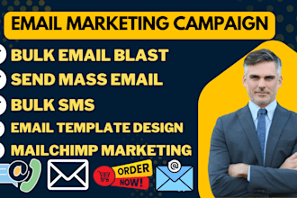 send bulk email blast mass email campaign, cold mail outreach marketing bulk sms
